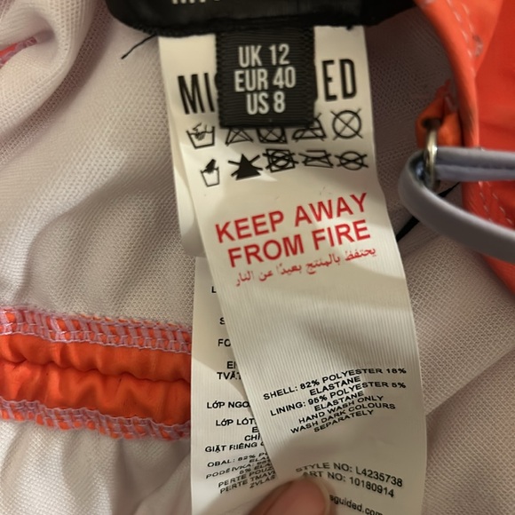 Custom Bedazzled One Piece Swimsuit Size 8 - Picture 11 of 12